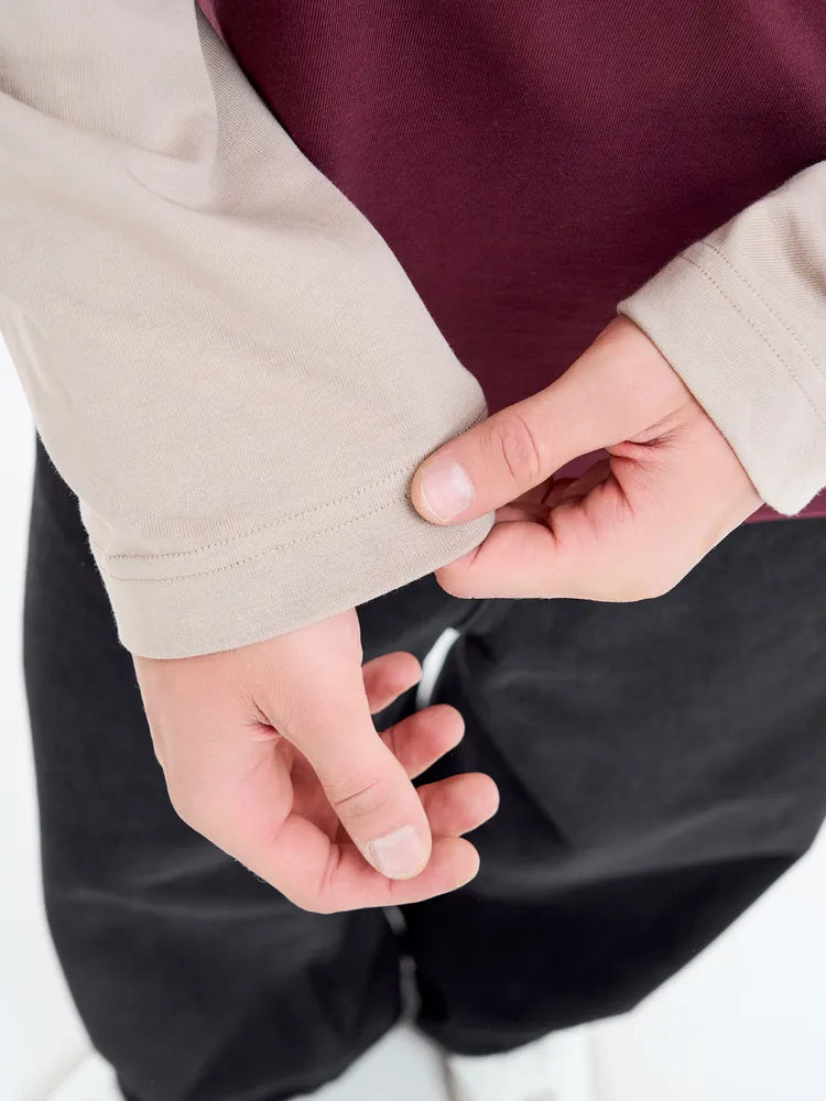 Longsleeve contrasté