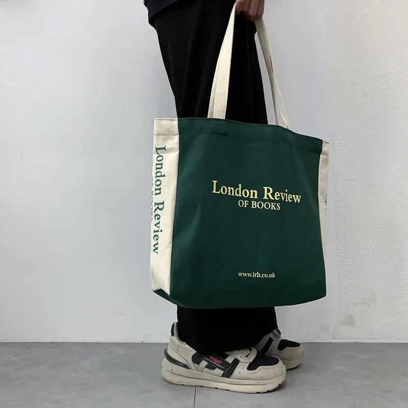 Sac shopper en toile Vert