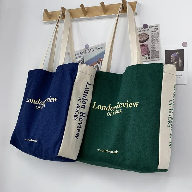 Sac shopper en toile Vert