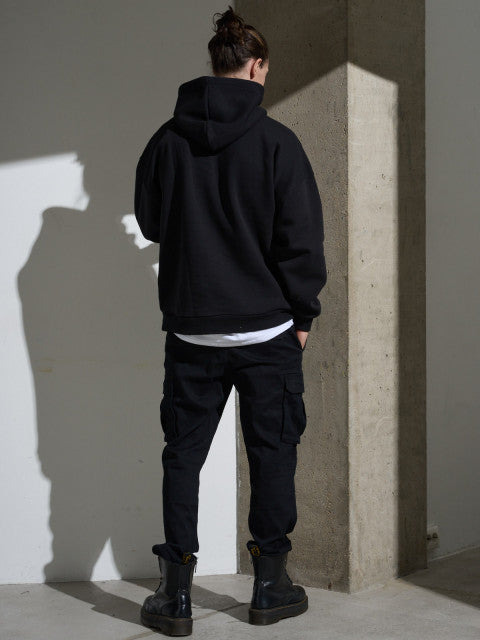 Hoodie noir oversize classique