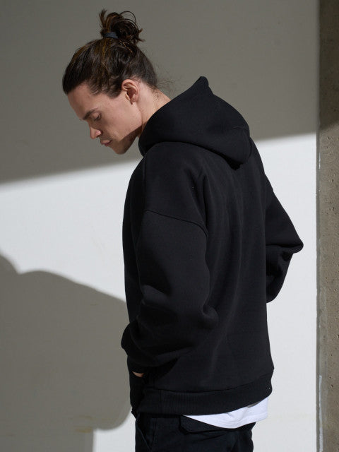 Hoodie noir oversize classique